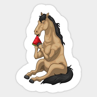 Horse Watermelon Fruit Sticker